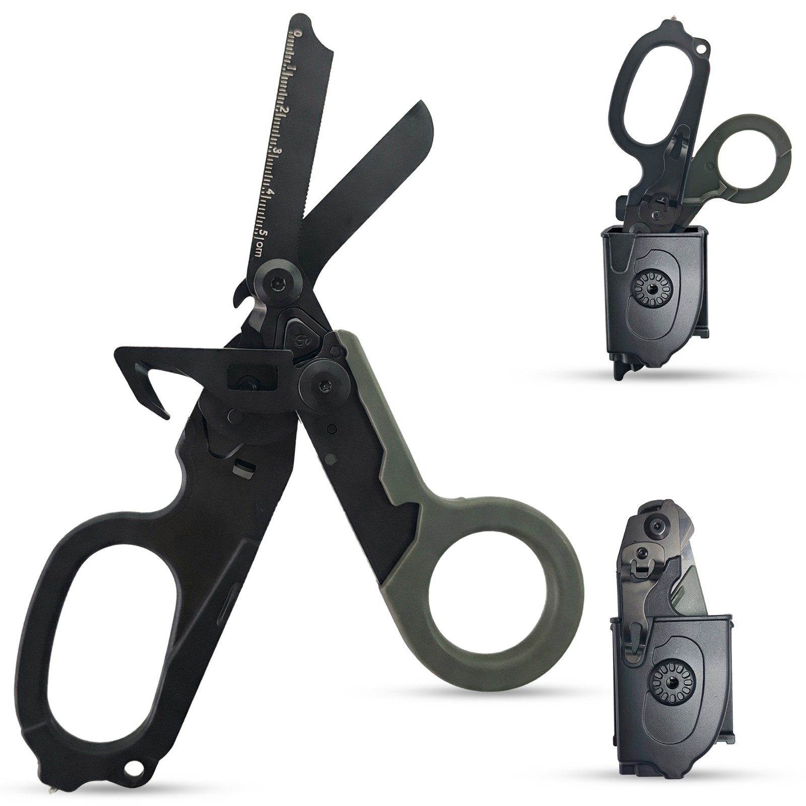 Trauma Shears Foldable Tactical Scissors – 6-in-1 Heavy Duty Emergency Response