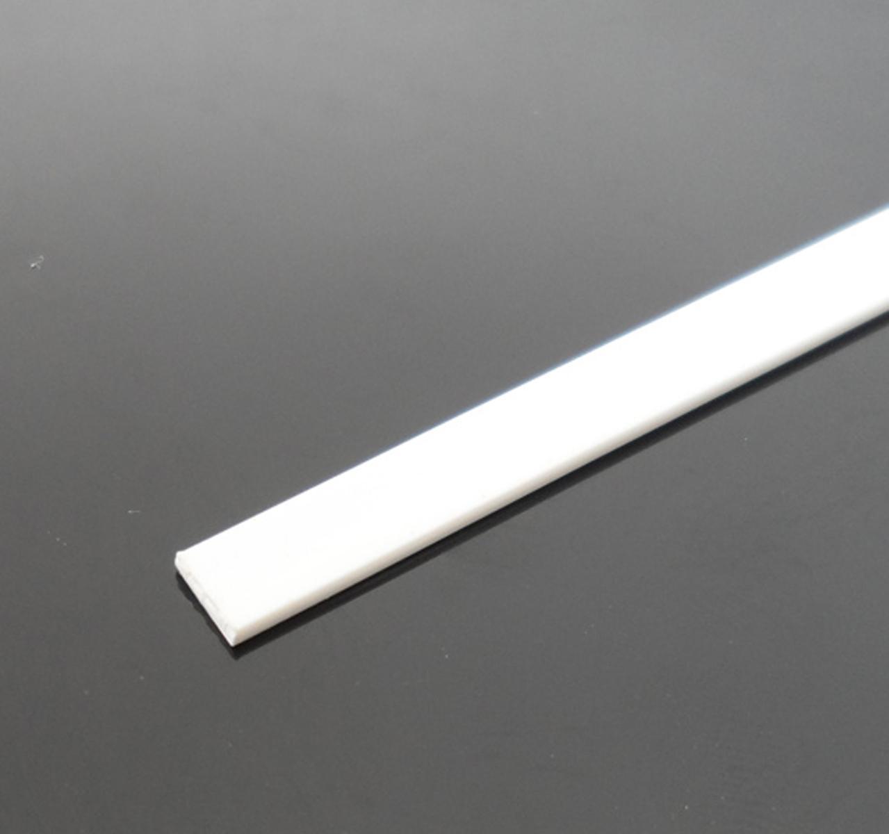 US Stock Pack of 10 ABS Styrene Plastic Flat Rectangular Bars 1.5*3mm 9.8″ White