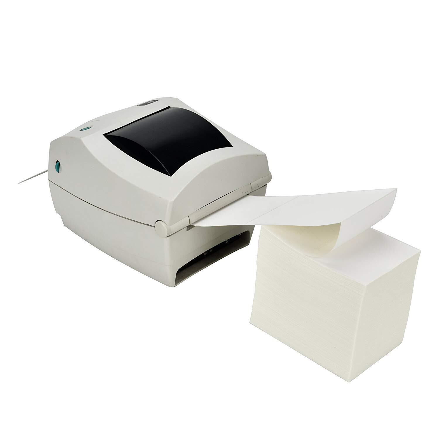 5000 Fanfold Labels 4″ x 6″ Direct Thermal Label Shipping Zebra ZP450 ZP505 1000