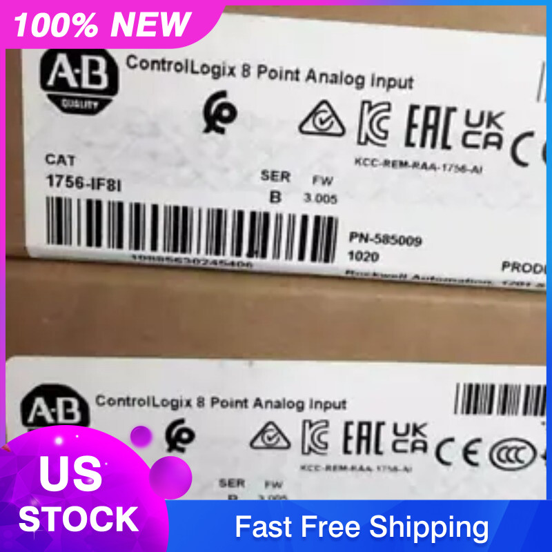 New Factory Sealed AB 1756-IF8I ControlLogix 8 Point Analog Input Module ! AB