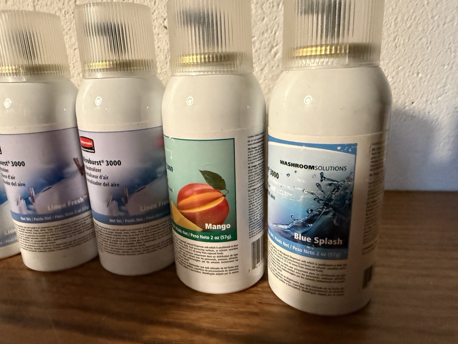 Lot 11 Rubbermaid Microburst 3000 Air Freshener 2oz Refills 9 Linen Fresh + 2