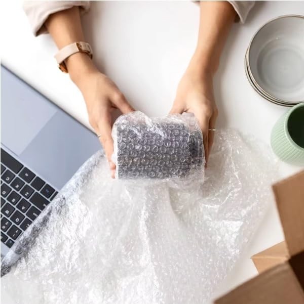 100 Ft of Bubble Cushioning Wrap Rolls 3/16″ Bubbles 12″ Wide Perforated 12″