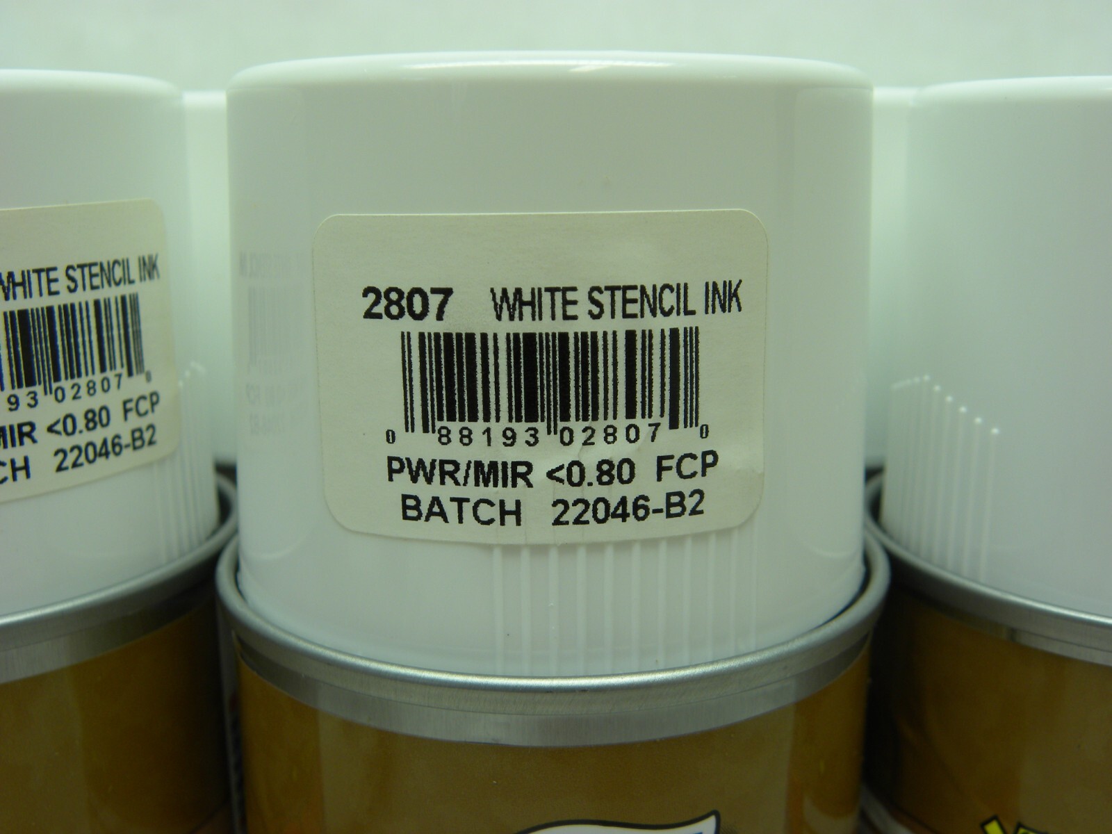 6 PACK – AERVOE – Shipping Essentials Stencil Ink Paint WHITE Aerosol Spray Can