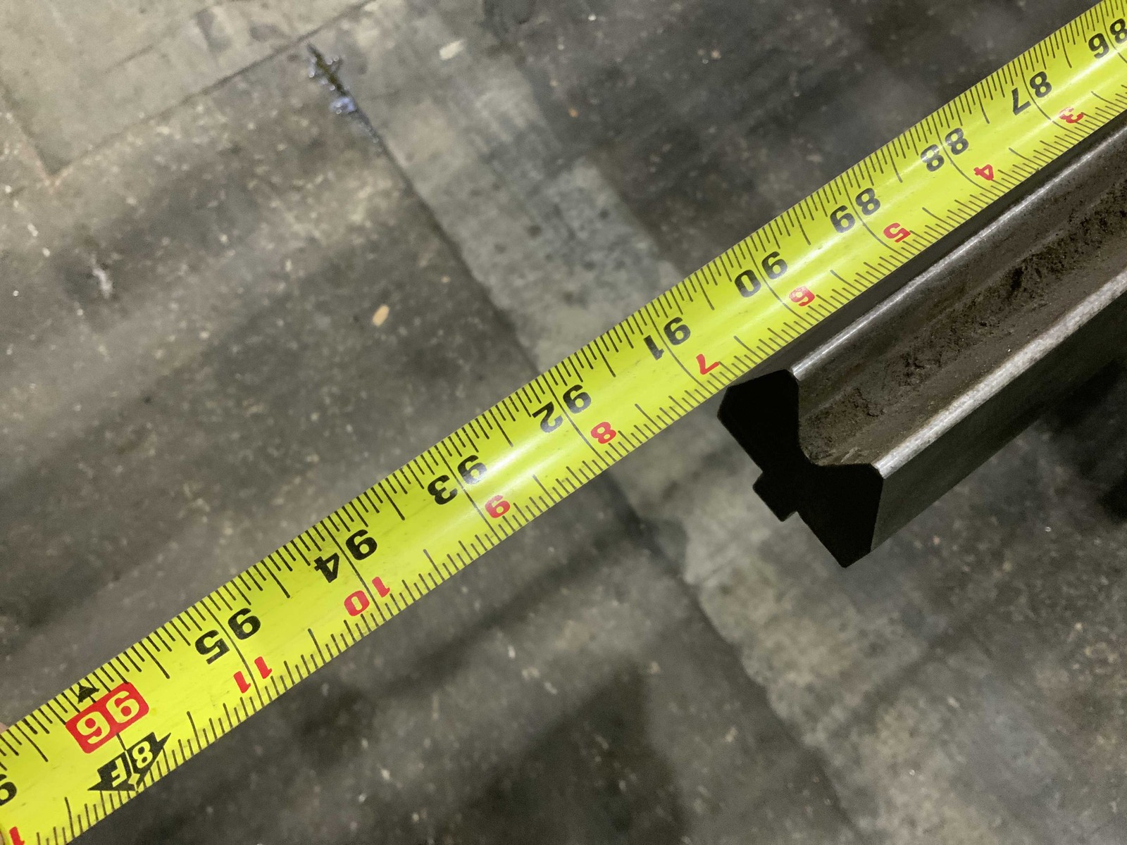 90-1/4″ X 7/8″ OPENING FEMALE PRESS BRAKE DIE: STOCK #76029