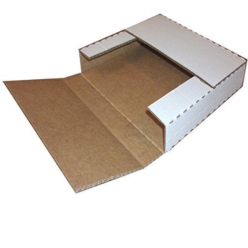 Vinyl Record Mailers White Holds 1- 6 – 45 rpm 12″ Record LP Cardboard 100 2000