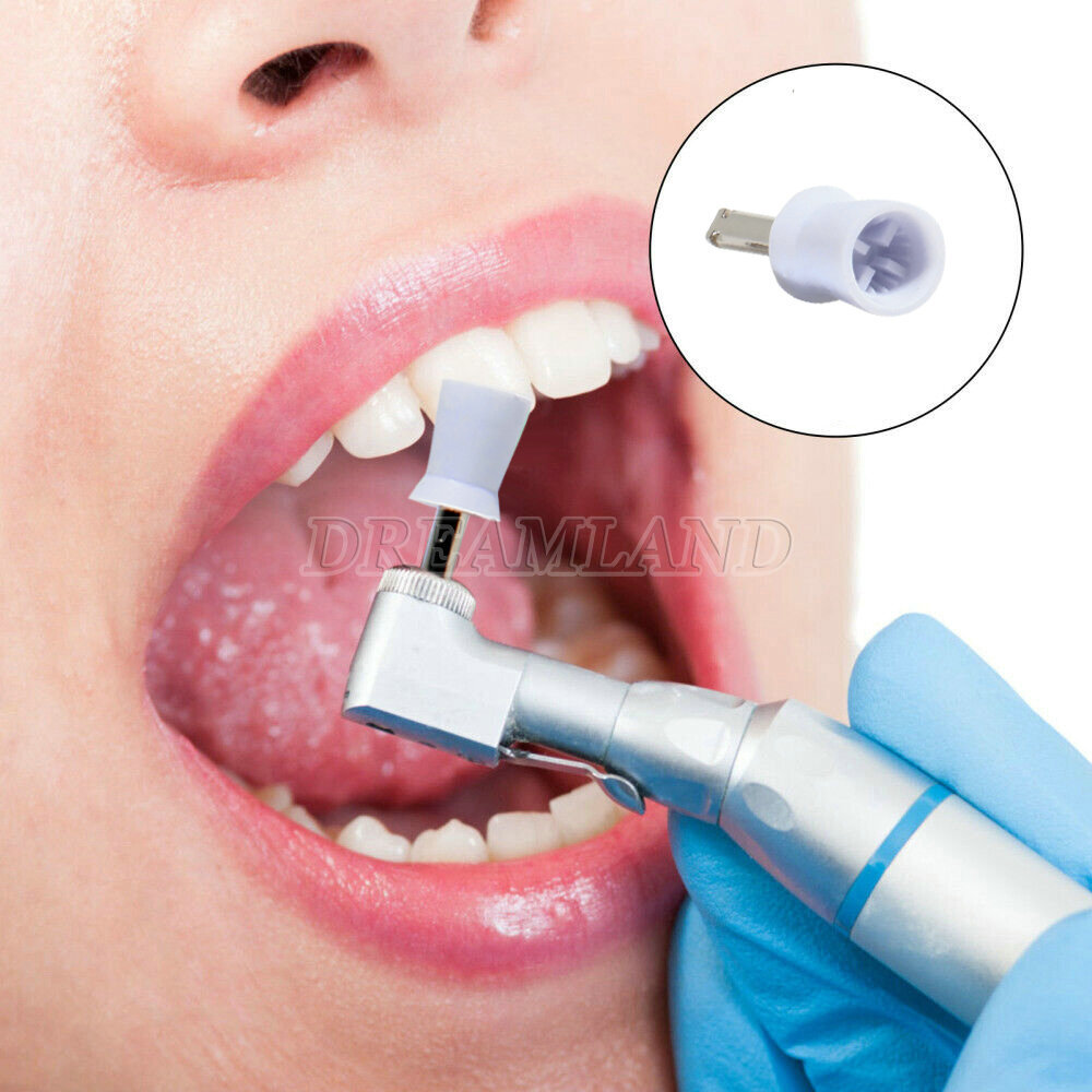 100 Pcs Dental Polishing Prophy Prophylaxis Cups Latch Type Rubber Polisher