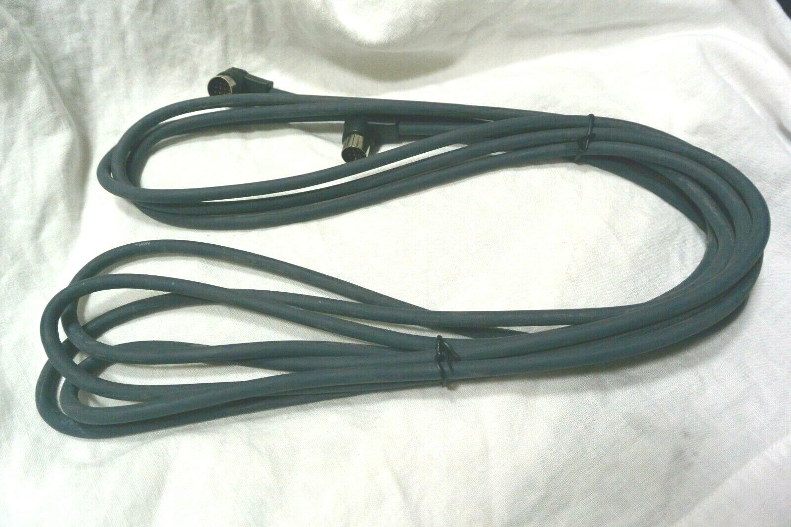 2 -13 PIN Bent Locking Male Connectors15FT 5M Cable SDN Small Diameter Neoprene