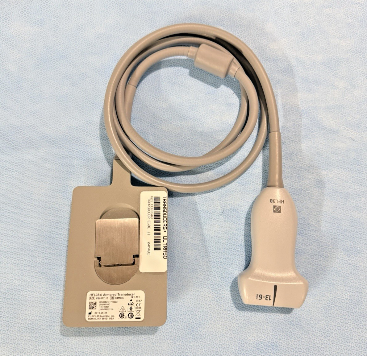 Fujifilm Sonosite EDGE II HFL38xi / 13-6 MHz ARMORED Transducer Probe p20311