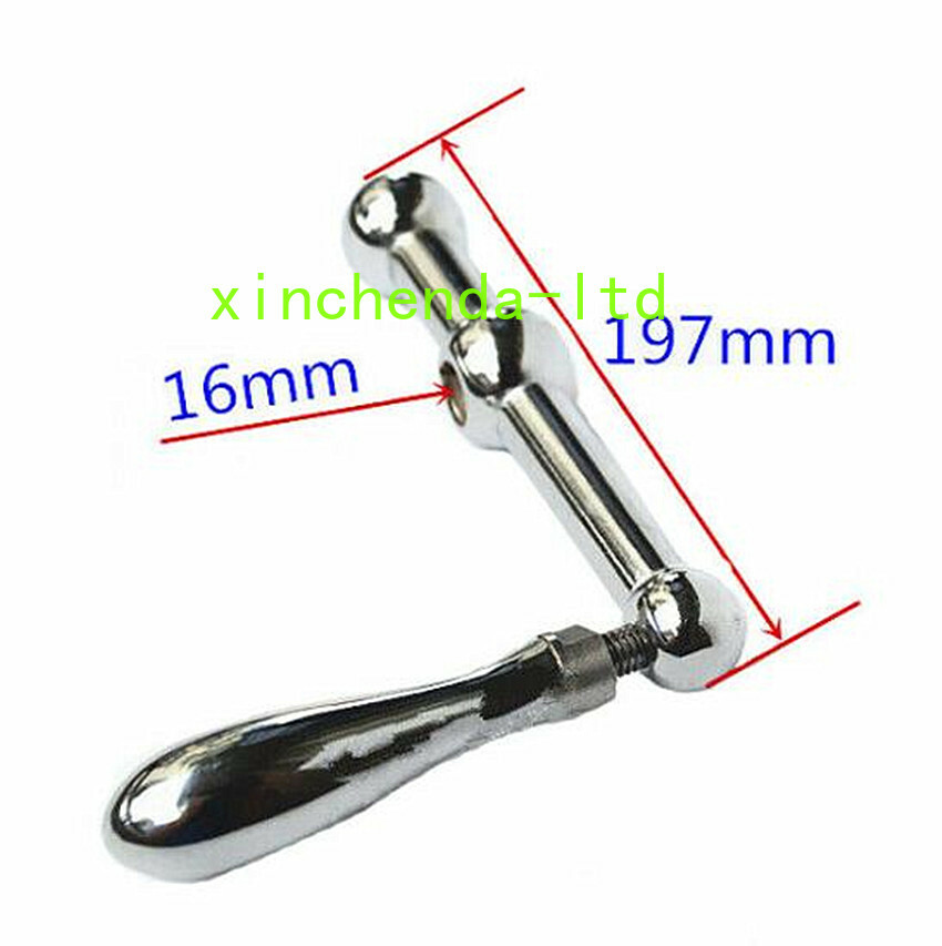 1SET Bridgeport Milling Machine Parts Three Ball Metal Crank Handle 197mm*Ø16mm
