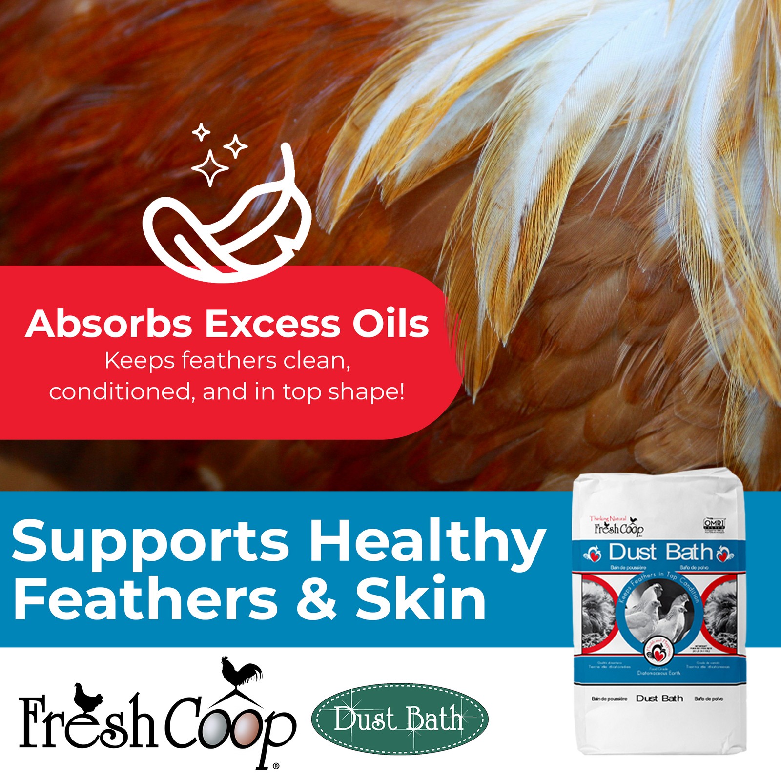 Progressive Planet Fresh Coop Dust Bath for Chicken Preening, 20lbs