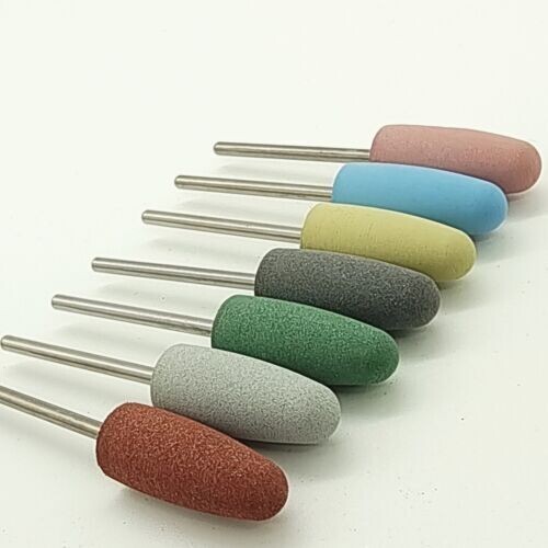 50 Pcs Dental Lab Silicone Rubber Polishers Diamond Polishing Burs 2.35 mm