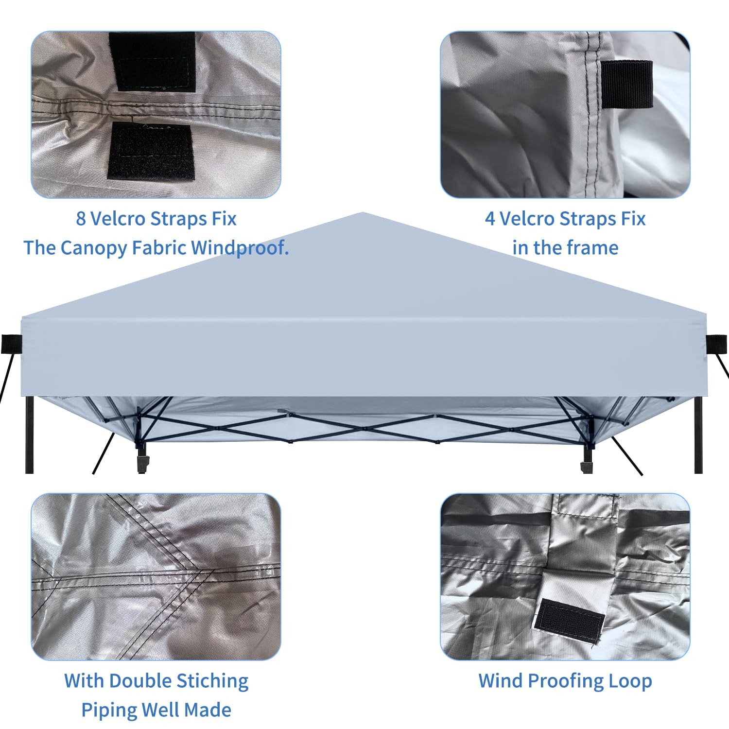Josiviky 10X10 Canopy Replacement Top Pop Up Canopy Tent Replacement Covertop