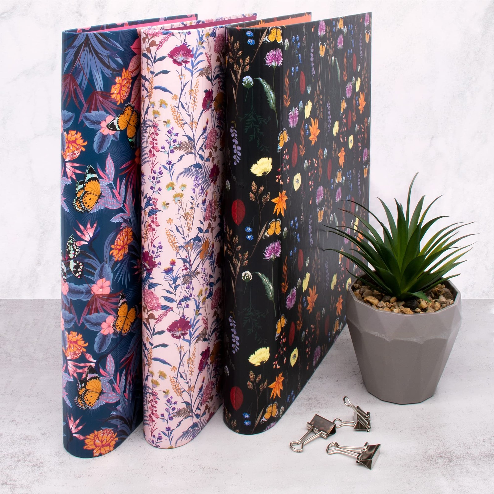 , Bloom A4 Preloaded 3-Ring Binder – Includes Personal Details and Planner Pa…