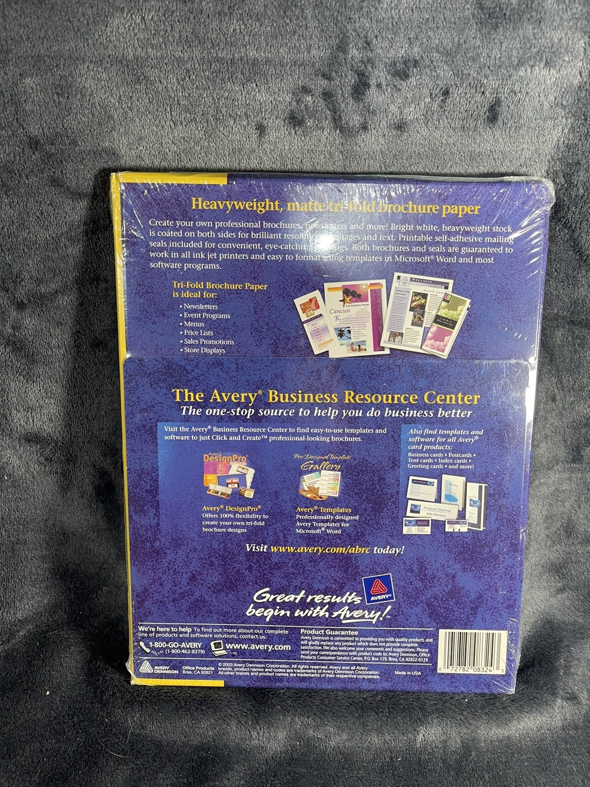 Avery Tri Fold Brochure/flyer Paper-For Inkjet Print – Letter-8.50″ X 11″-Matte