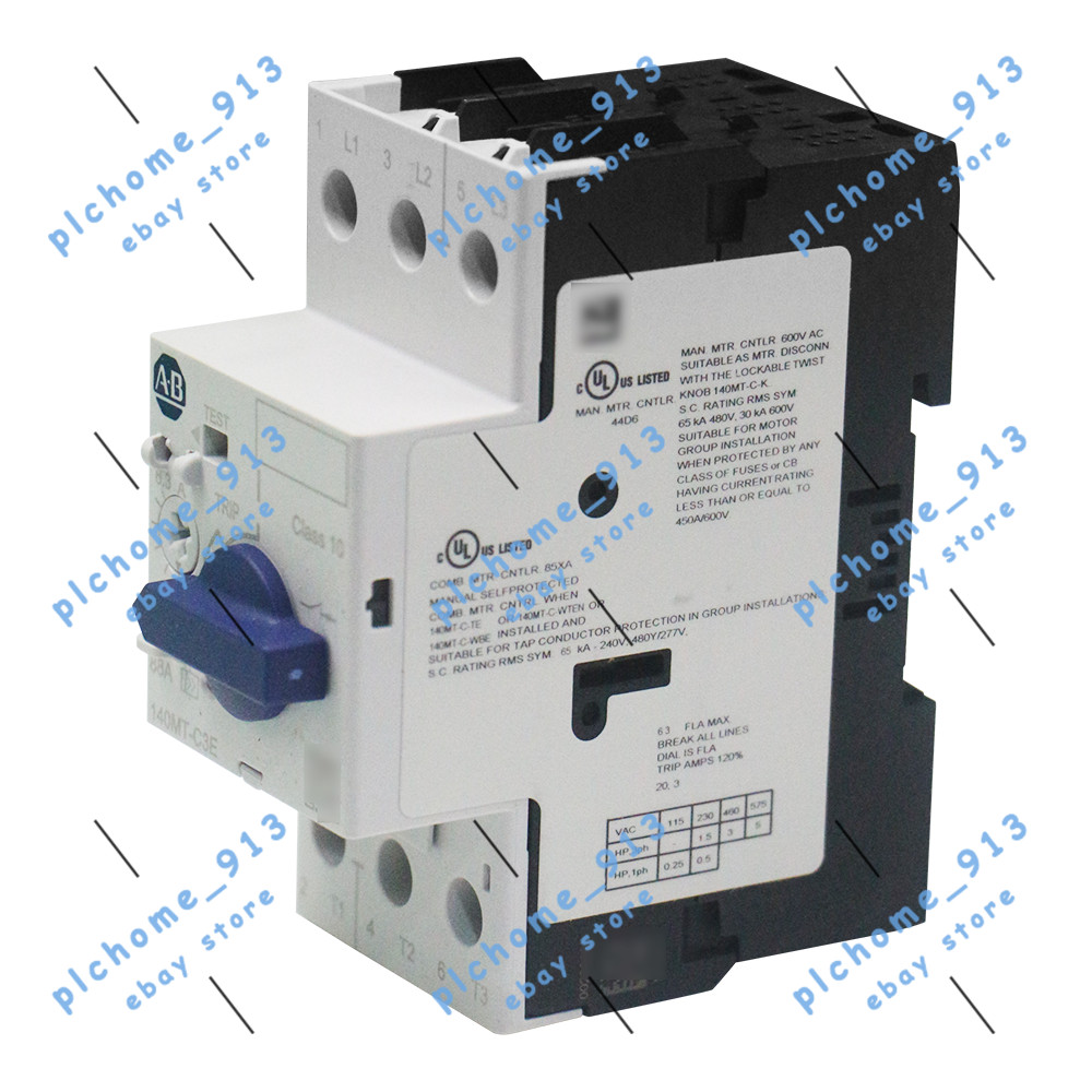 New AB 140MT-C3E-B63 Motor Protection Circuit Breaker Standard Magnetic Trip