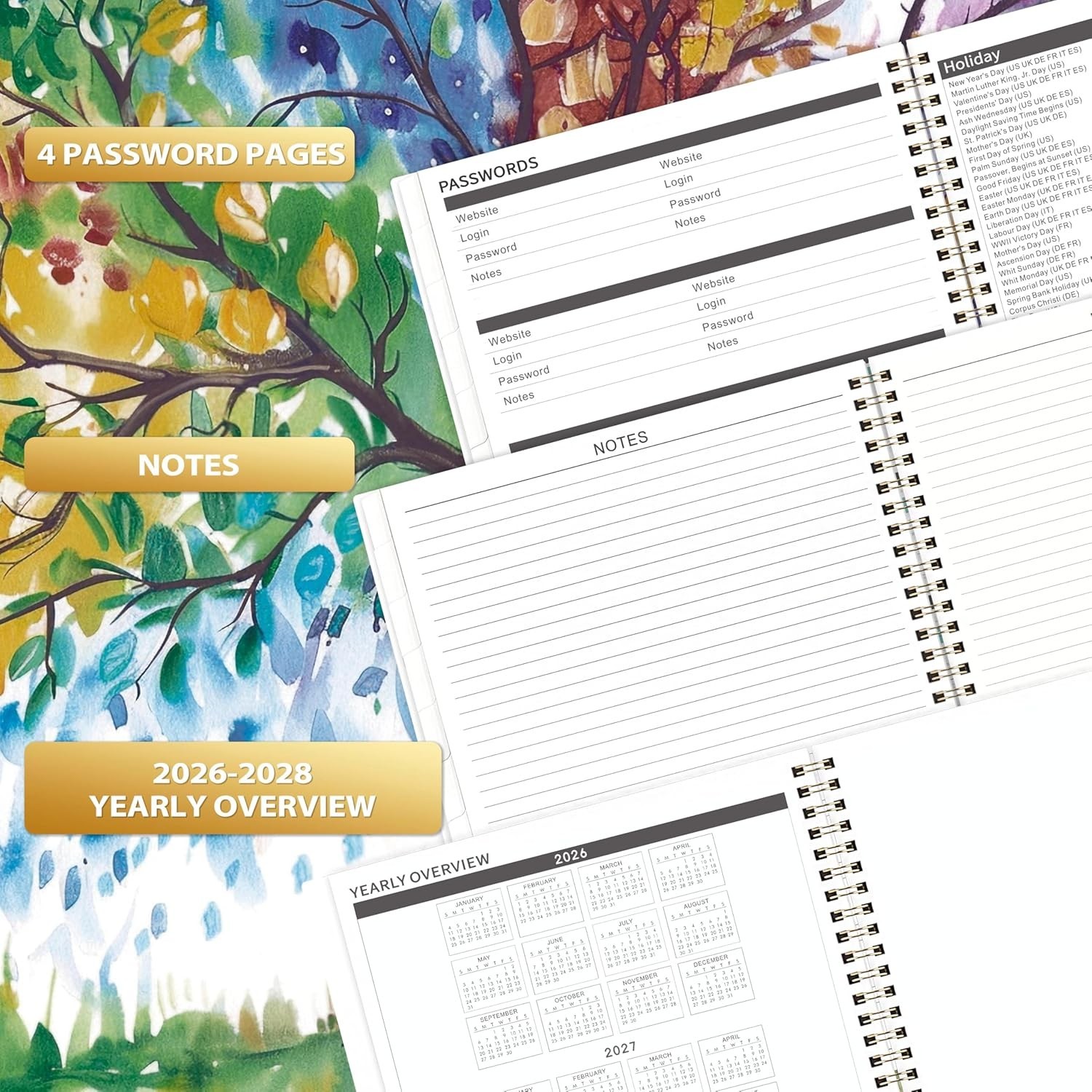 2026-2028 Monthly Planner – 2026-2028 Planner from July 2026 – June 2028, 8.5…
