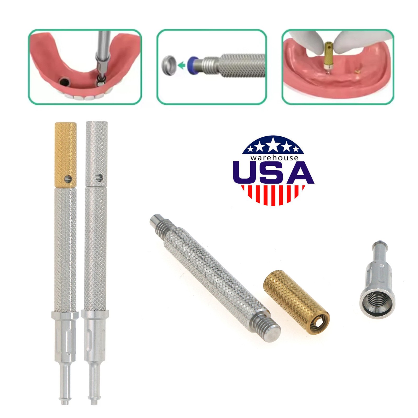 US Dental Locator Overdenture Abutment & Accessories Compatible Multiple Implant