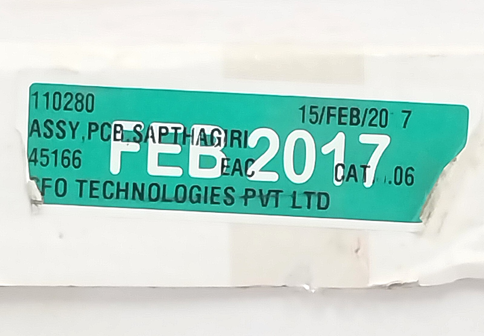 BLOOM ENERGY 110280 ASSY SAPTHAGRI PCB CARD N1102800C170200007 REV: 0C
