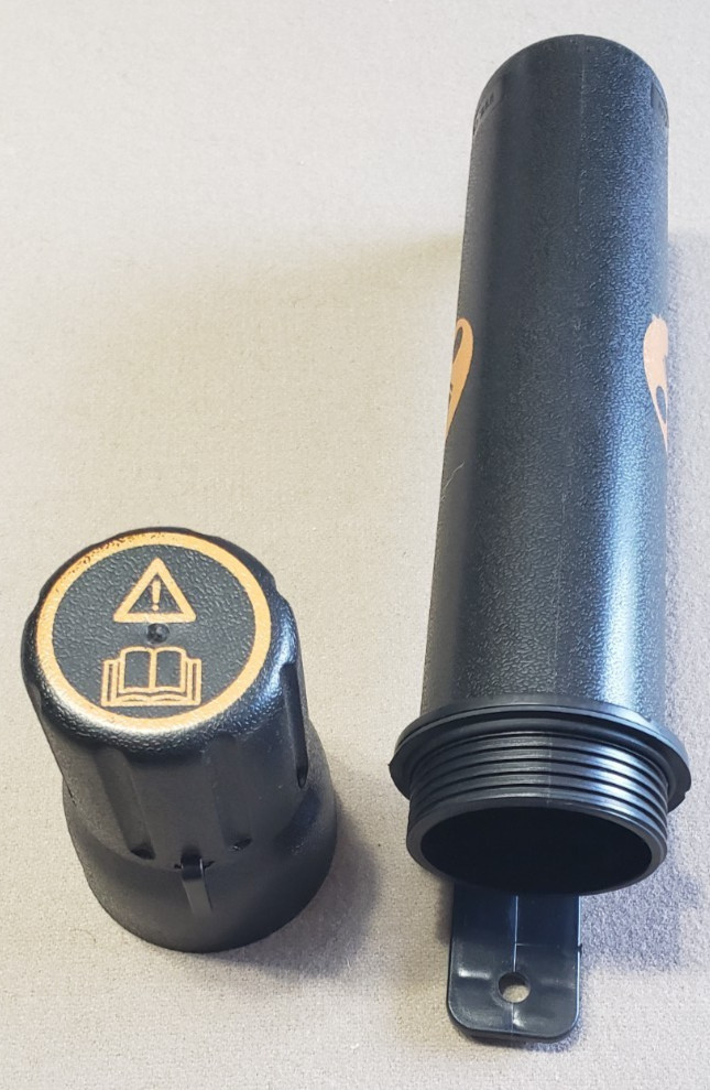 Qty. 12- CaniPak Manual Canister Protective Tubes Black New with Caps, CAN-22