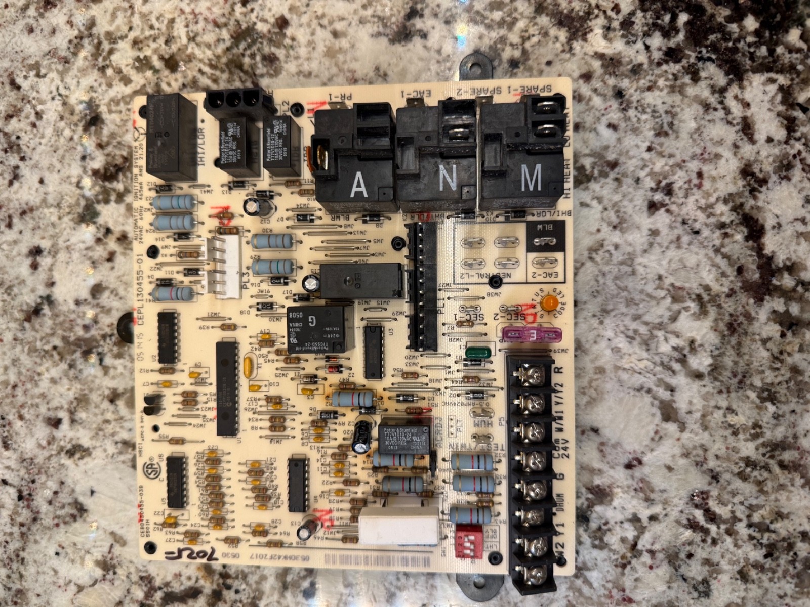 Carrier CEBD430455 03B Furnace Control Board CEPL130455 01 HK42FZ017 30 DAYS