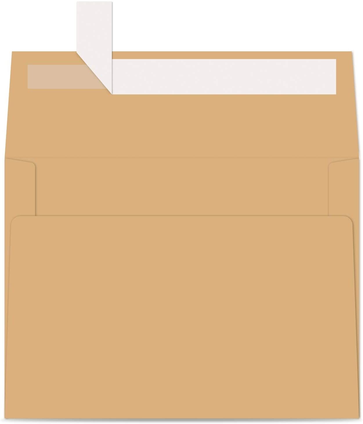 A7 Printable Brown Kraft Envelopes 5×7 250 Pack, Ohuhu A7 5-1/4 x 7-1/4 Inch