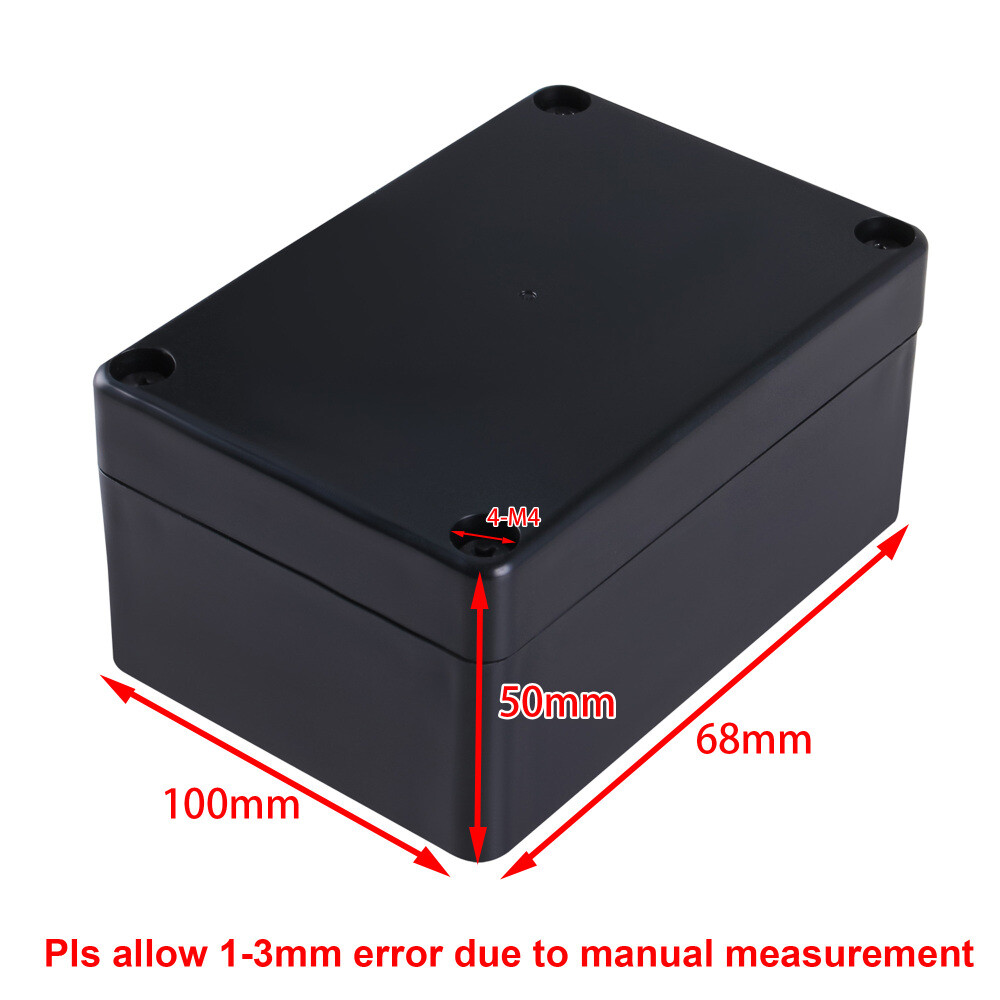 2x Waterproof Plastic Project Box Electronic Enclosure Case 100x68x50mm US Stock