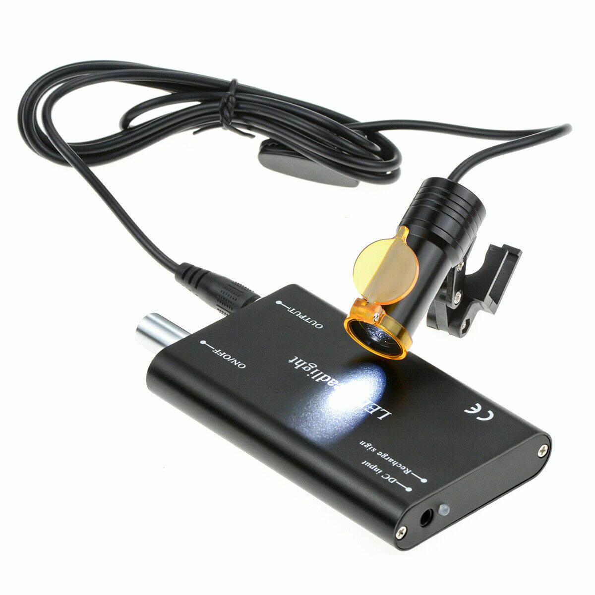 Dental 5W LED Head Light with Filter Insert Type for Binocular Loupes Black US