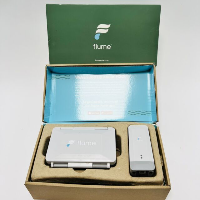 Flume 2 Smart Home Water Monitor & Water Leak Detector – White
