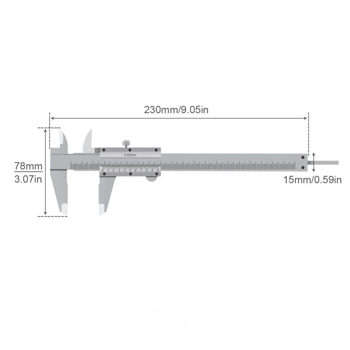 Vernier Caliper,0-150mm Manual Non Digital Calipers, Carbon Steel Micrometer