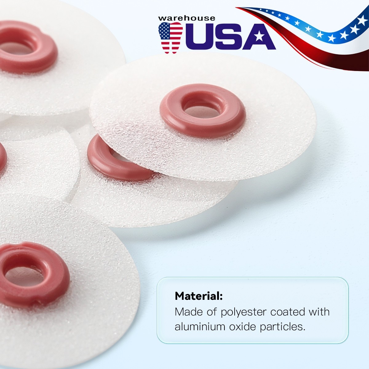Kit de 40 Discos + Mandril para Pulido Dental RA2.35mm, para Contraángulo