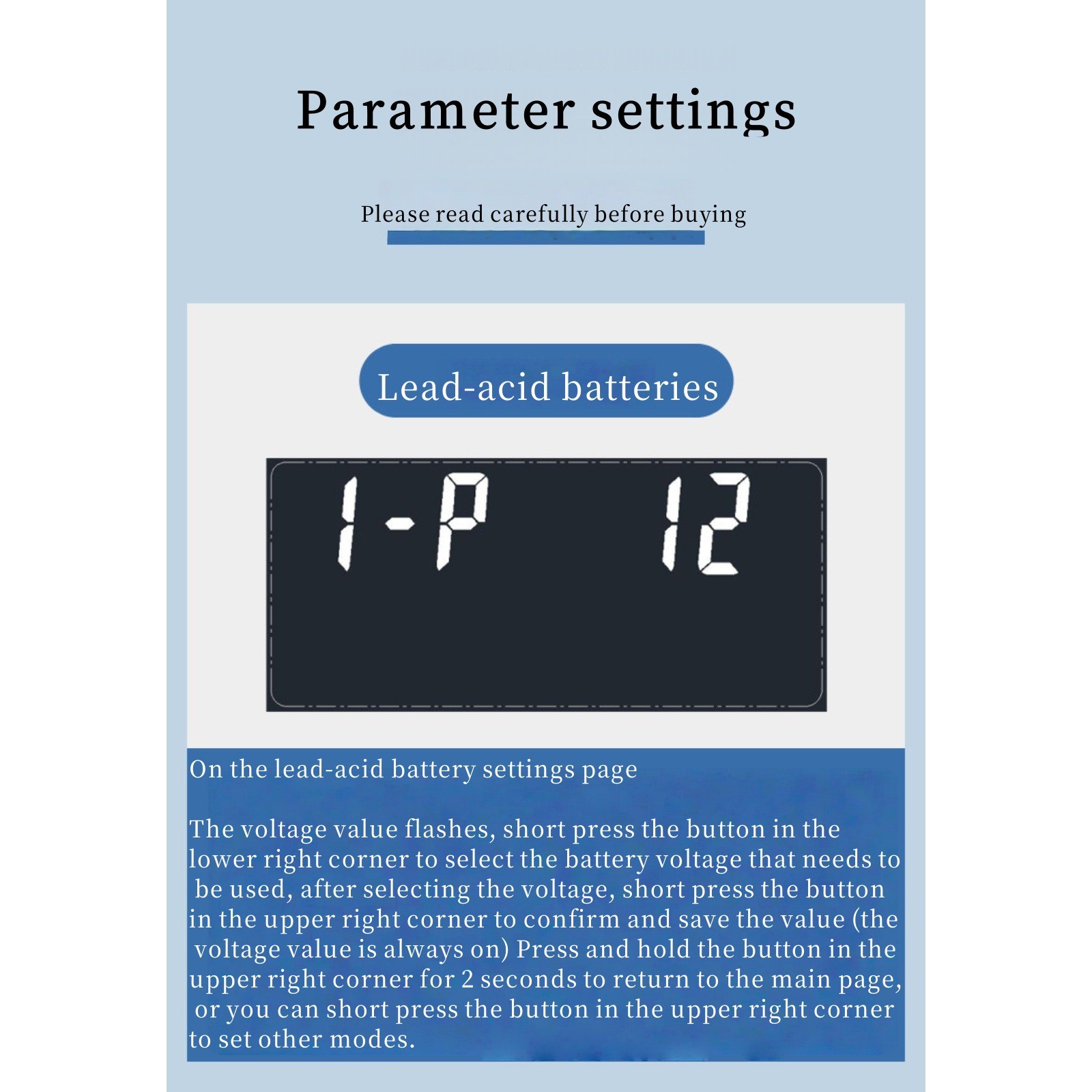 Battery Monitor Meter With LCD Display 12v 24v 36v 48v 60v 72v For Marine Boat