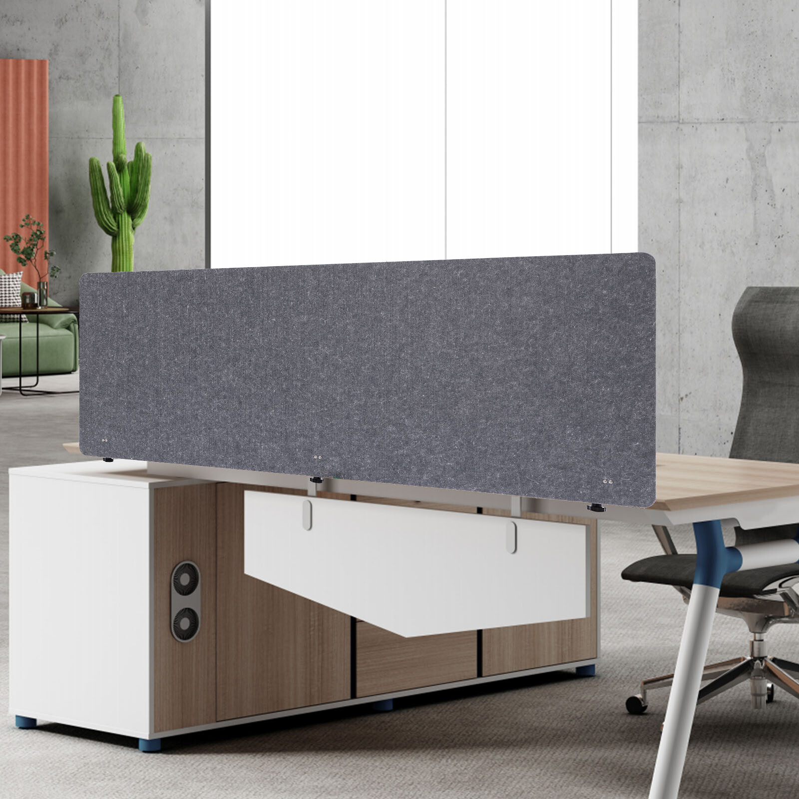 Office Table Partition Desk Divider Desktop Privacy Panel 150*60.45*2.54 cm