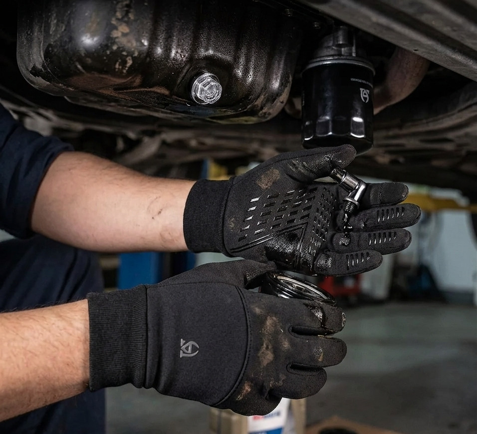 Work Gloves Mens Touchscreen Heavy Duty Mechanic Gardening Safety Plumber Gloves
