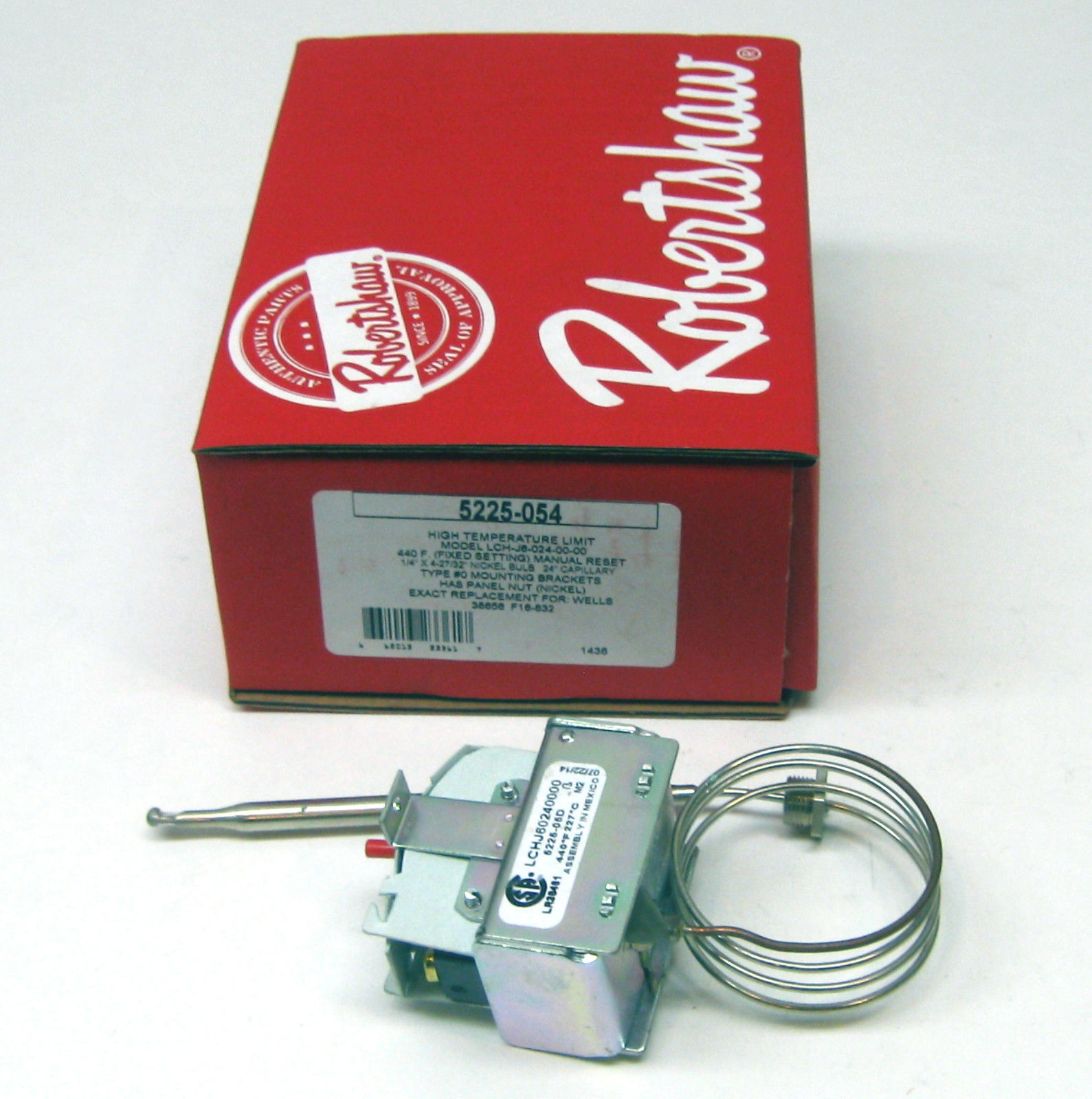 5225-054 Robertshaw Commercial Fryer Hi Limit Thermostat 48-1120 Wells WS-58656