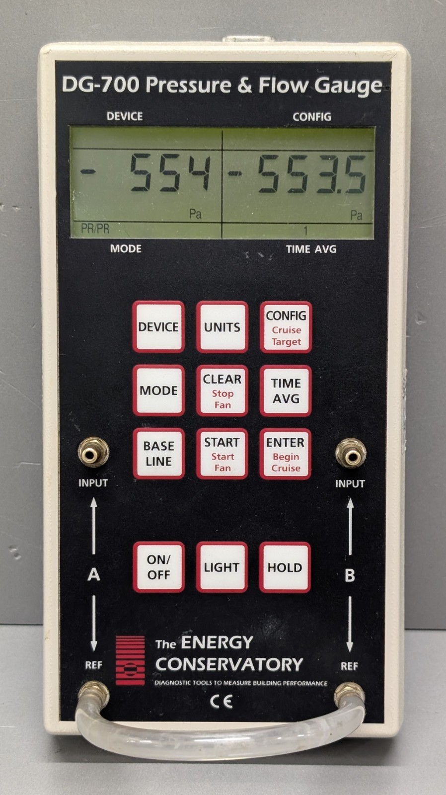 TEC DG-700 blower door manometer pressure flow gauge with USB TESTED warranty