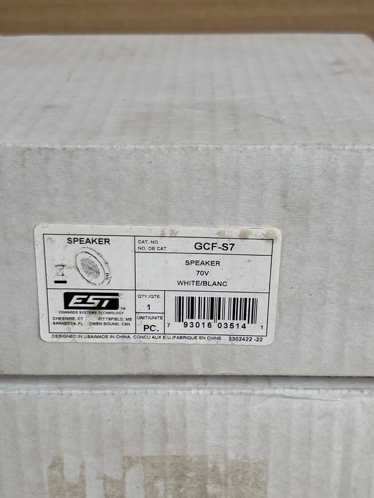 (Lot 2 Pcs) Edwards EST GCF-S7 Genesis Ceiling Speaker