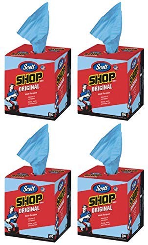 10″ x 12″ Kimberly-Clark 75190 Shop Towels Blue 1 Box of 200 1 Box of 200 Towels
