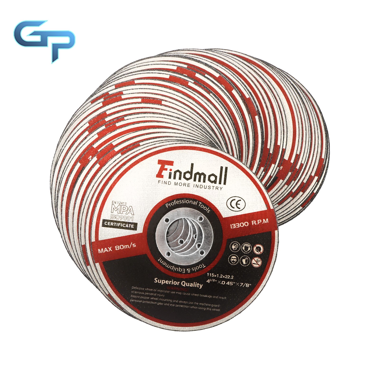 50 Pack Metal Cut Off Wheels 4-1/2″ x 3/64″ x 7/8″ Angle Grinder Cutting Wheel