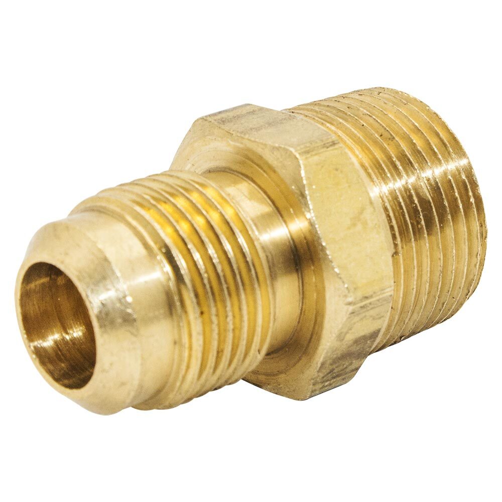 Thrifco 6948012 #48 3/8 Inch x 1/8 Inch Brass Flare MIP Adapter