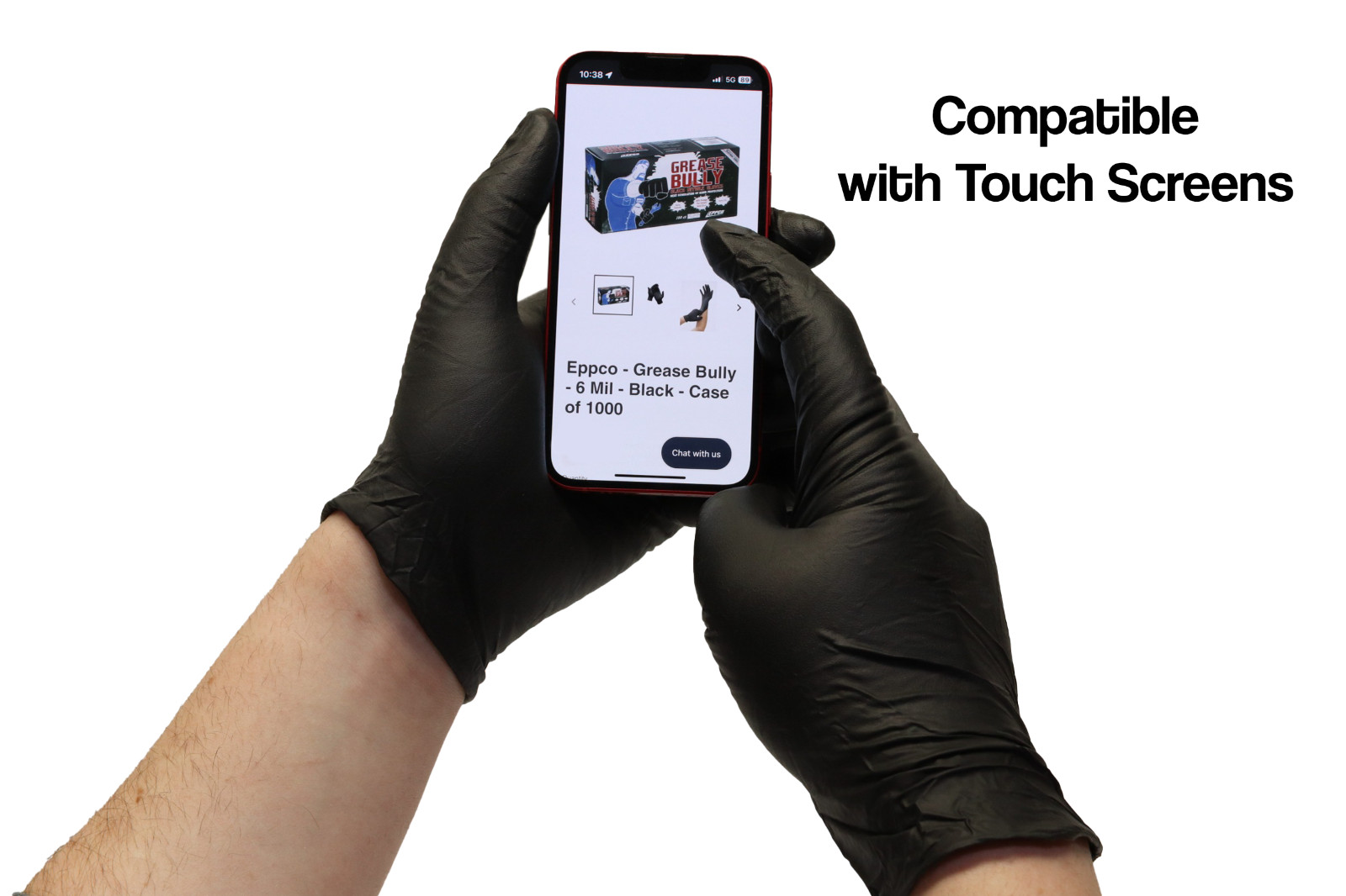 Grease Bully Nitrile Gloves – 6MIL – Black – 10 Boxes