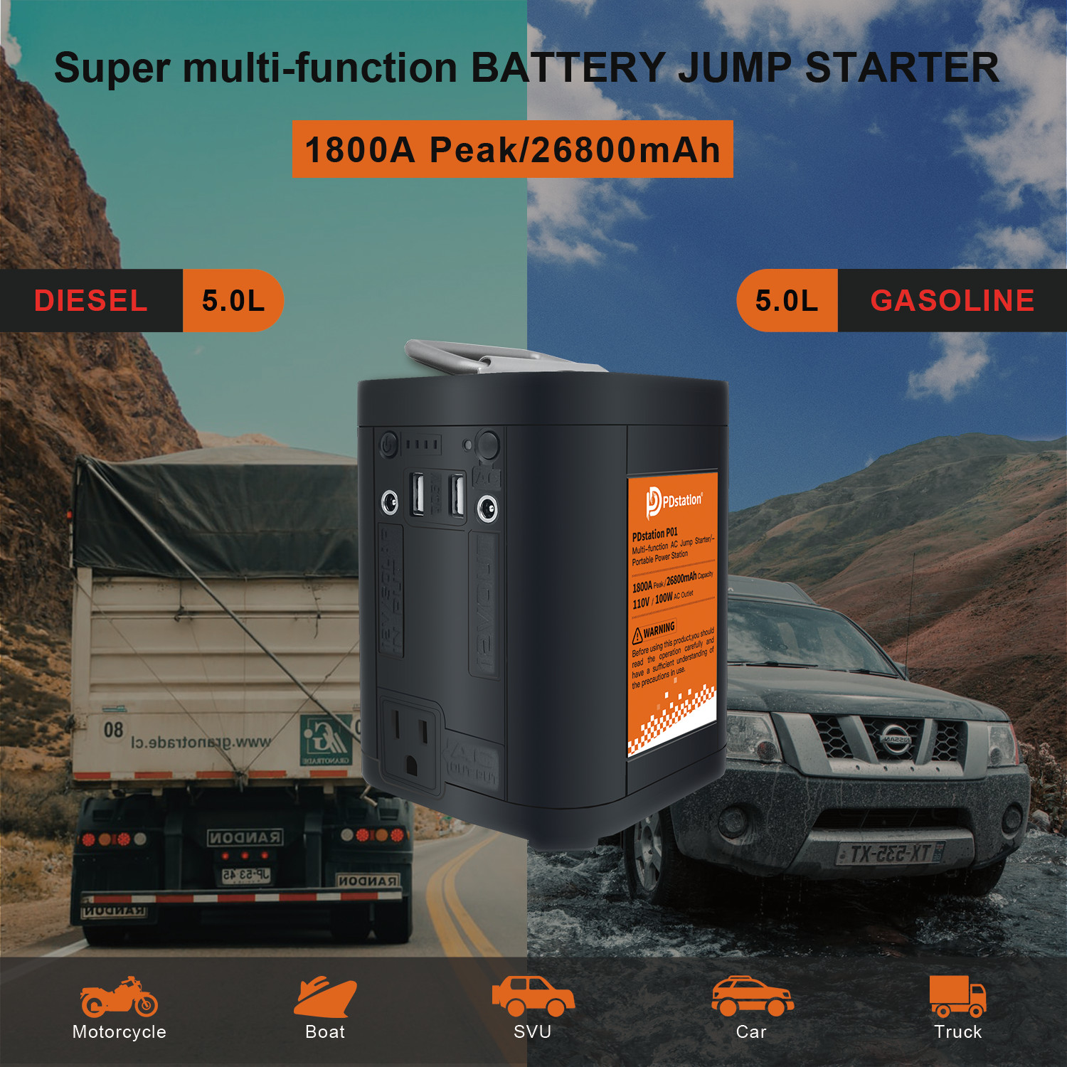 28000mAh Energy Storage Power Supply Panel Power Bank Outlet For Outdoor New