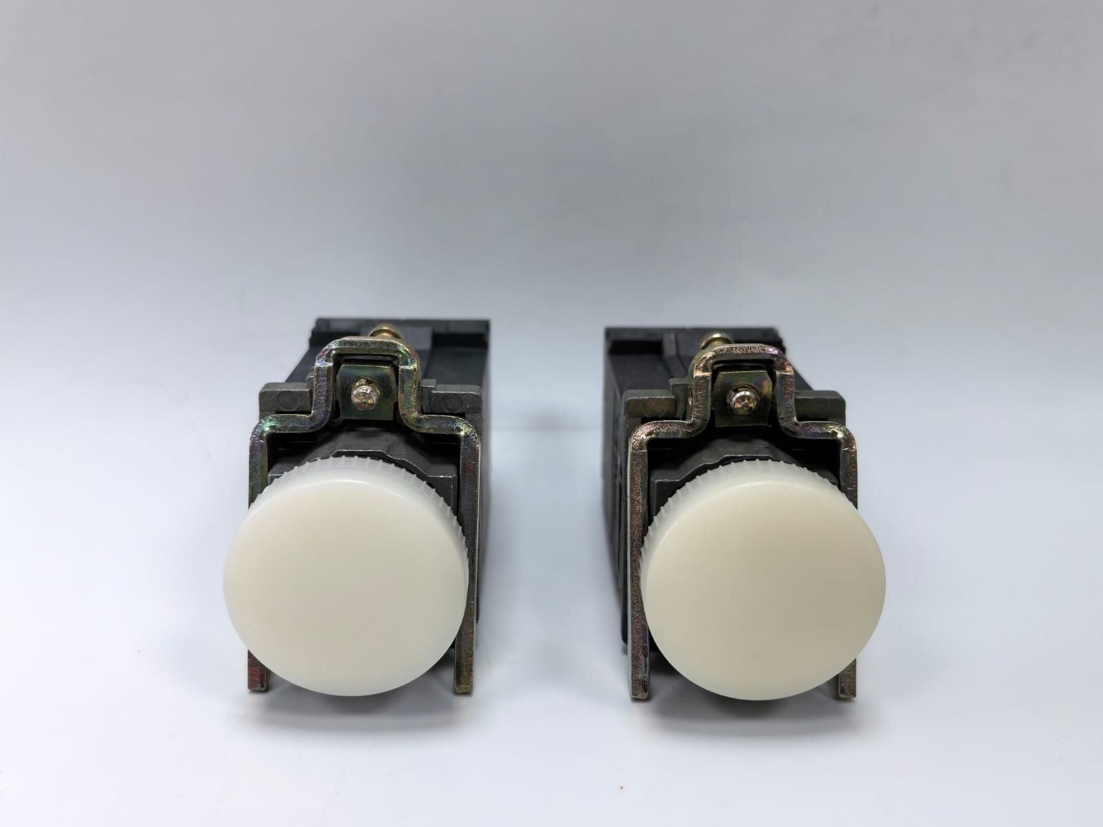 LOT 2 PCS TELEMECANIQUE XB4 BV8B1 WHITE INDICATOR LIGHT