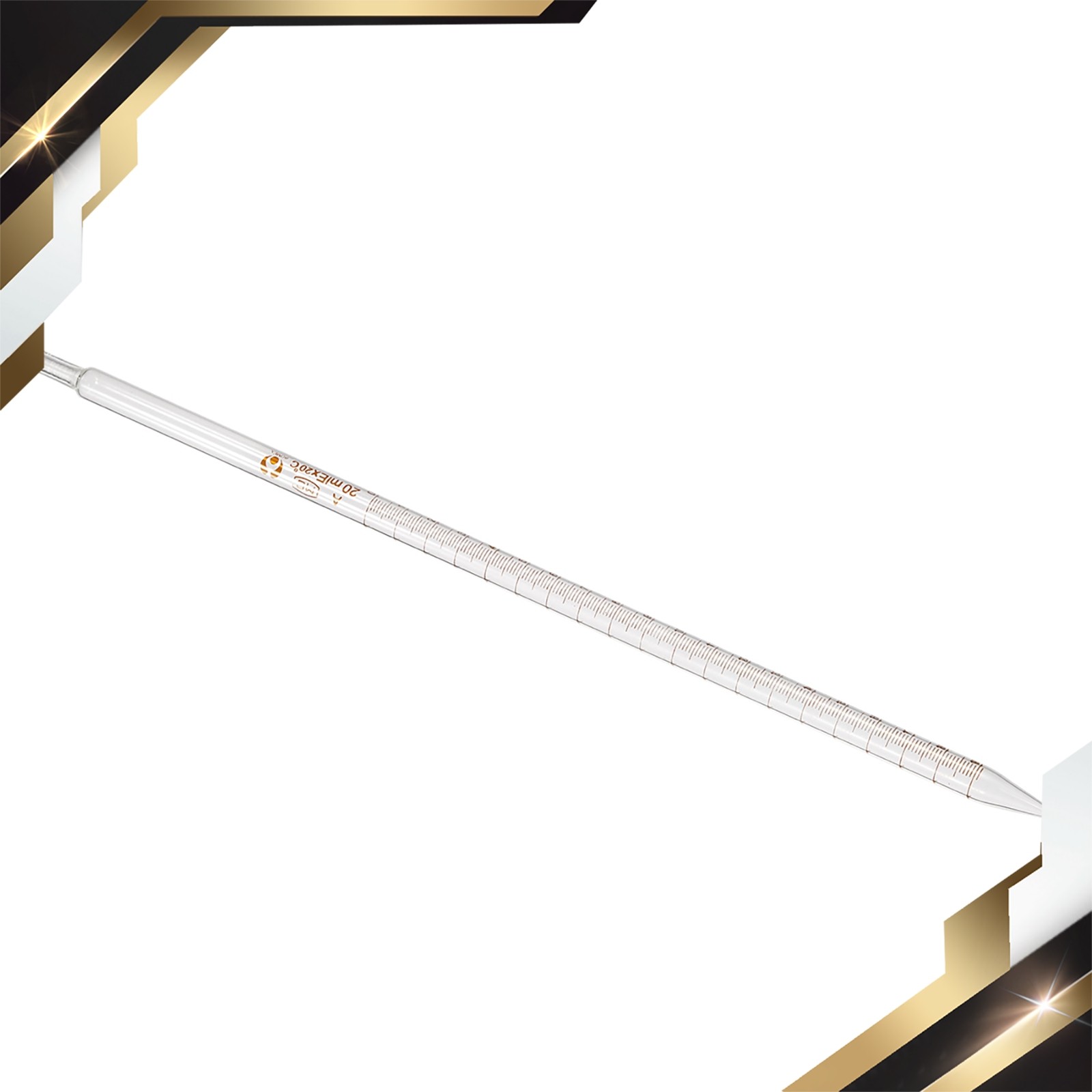 Graduated Dropper Pipettes 20ml Borosilicate Glass Clear