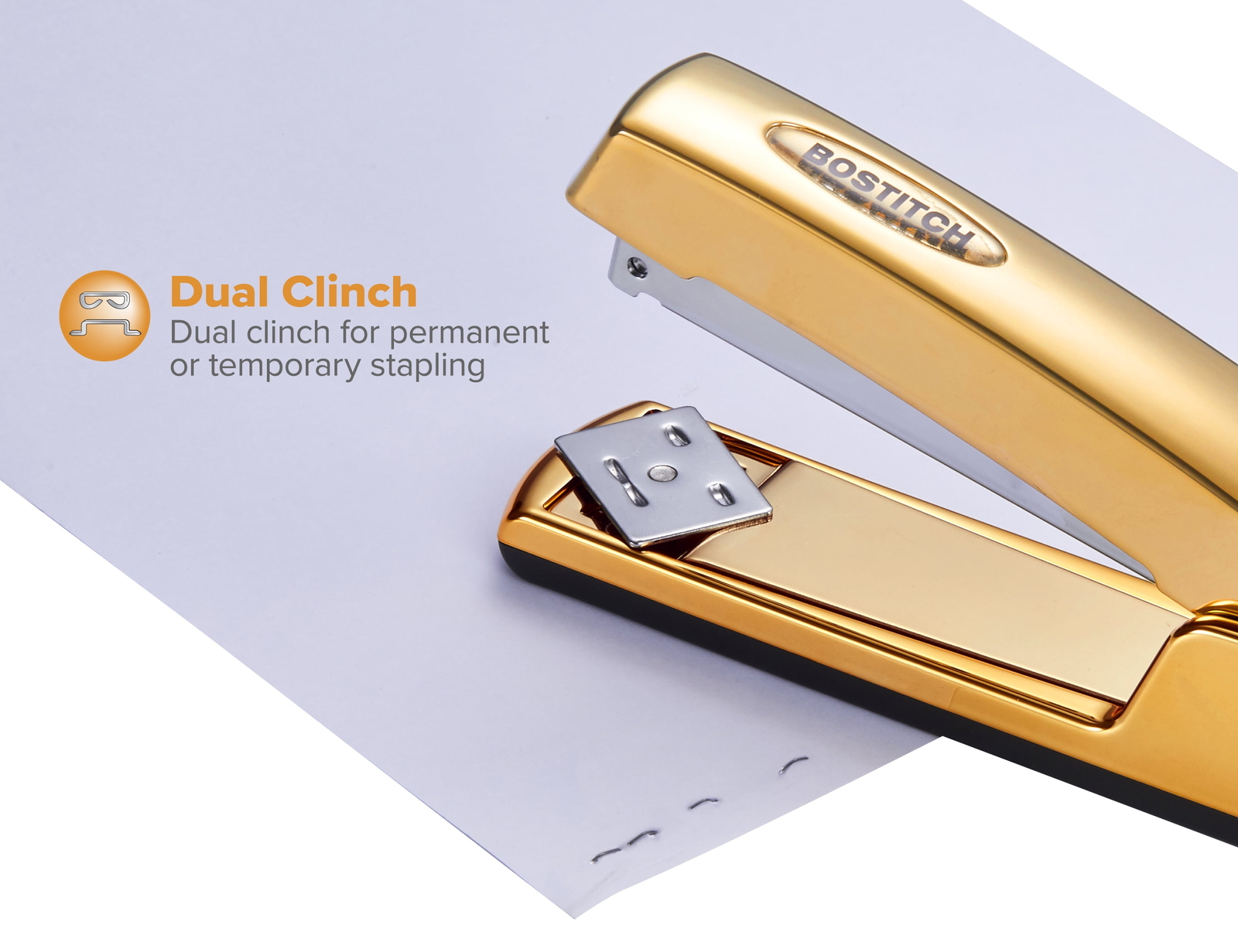 Metallic Gold Stapler, 20 Sheets