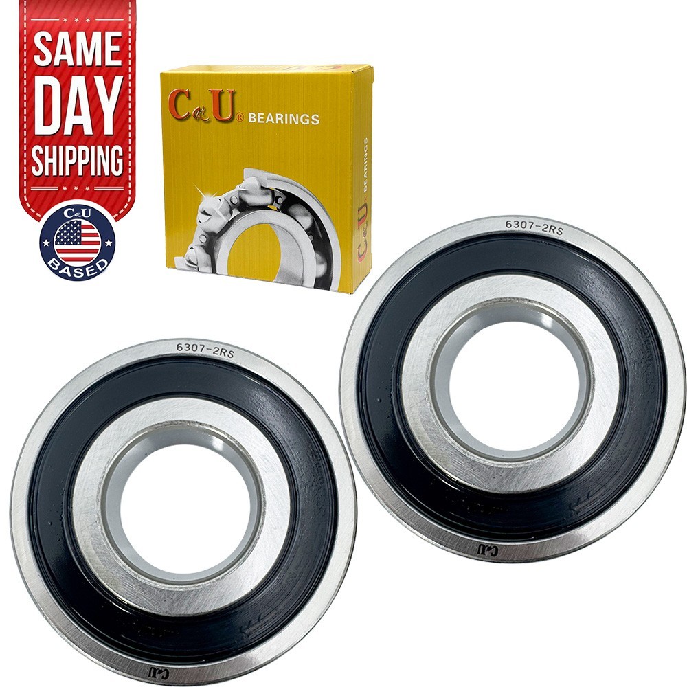 2PCS 6307-2RS Bearing 35×80×21mm Double Sealed