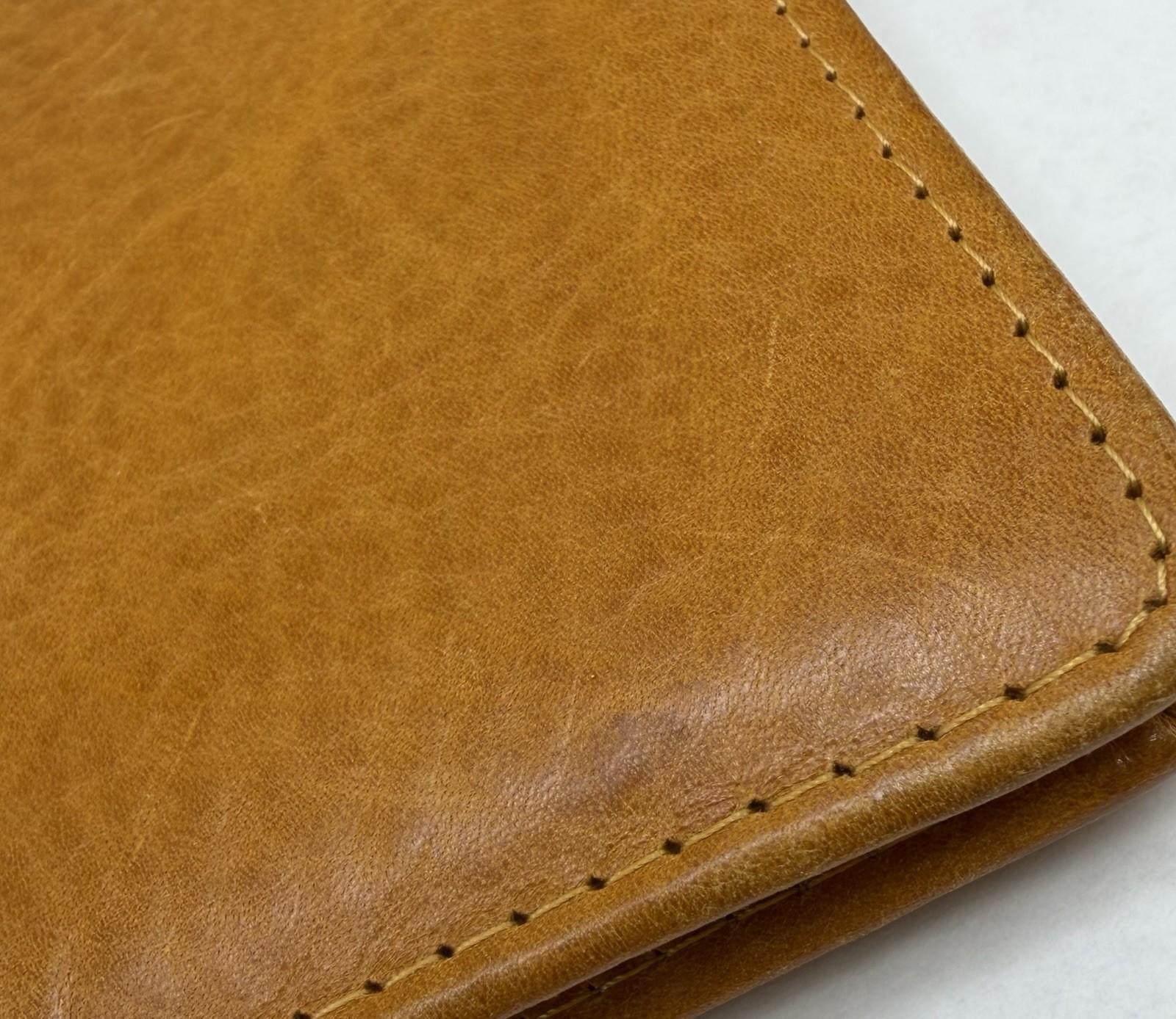 VDS Vander Spek Leather Planner Organizer 6 Rings Cognac Ostrich Interior