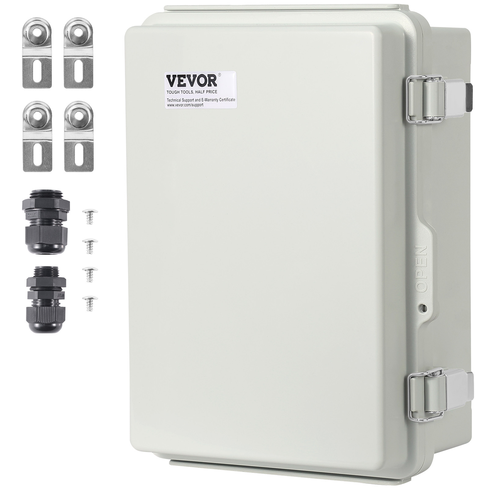 VEVOR Outdoor Junction Box 11.81×7.87×7.08 in ABS Plastic Electrical Enclosure