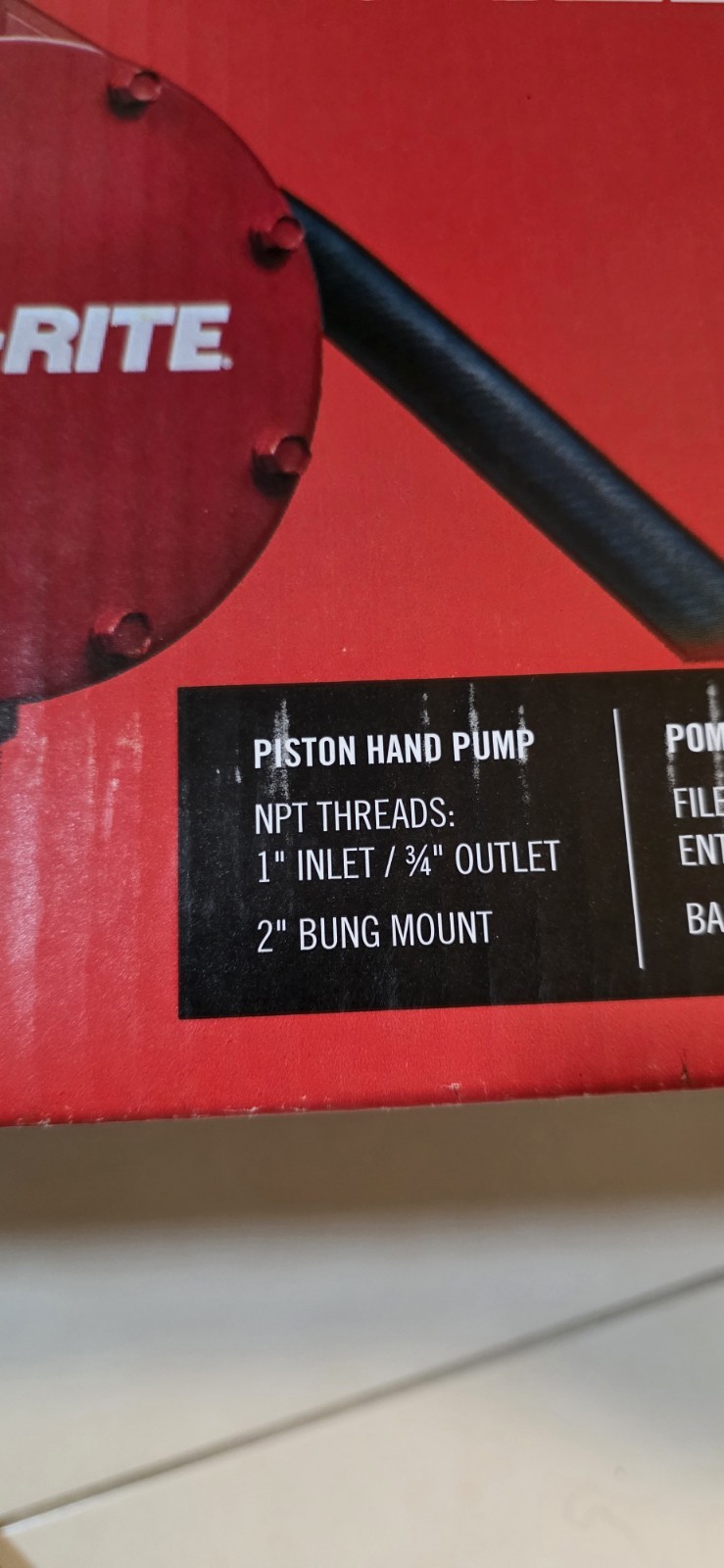 Fill-Rite FR152 Fuel Transfer Piston Hand Pump NEW 🔥