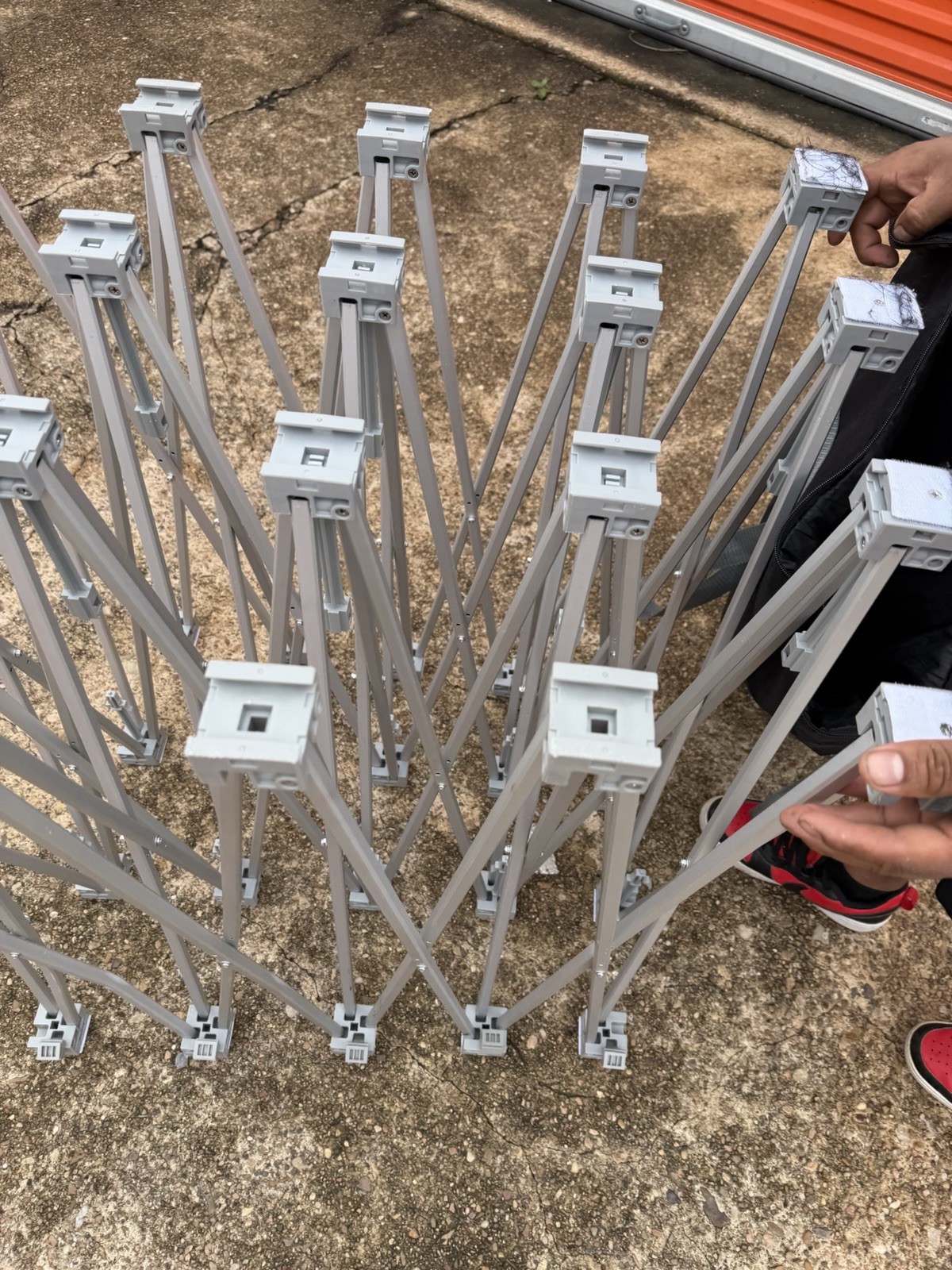 10 ft Pop-Up Canopy Frame Only, Collapsible Display Structure w/ Carry Bag