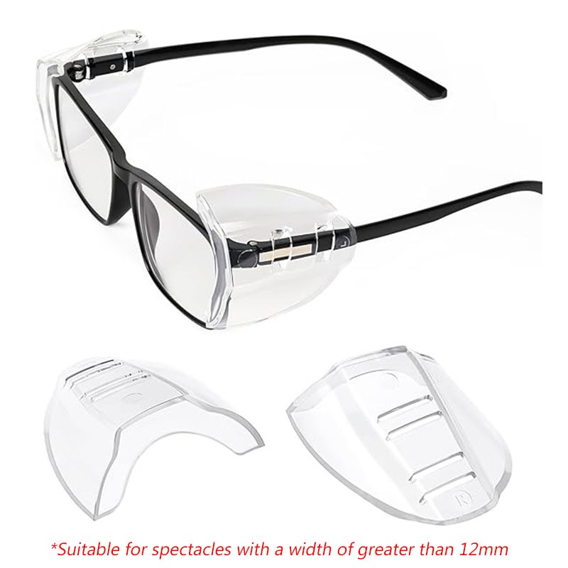 1~200 Pairs Side Shields For Eye Glasses Slip On Safety Glasses Shield Universal